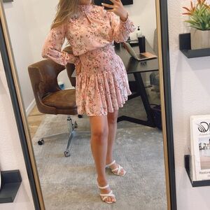 Lea & Viola Pink Floral Kids Dress